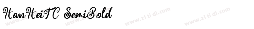 HanHeiTC SemiBold字体转换